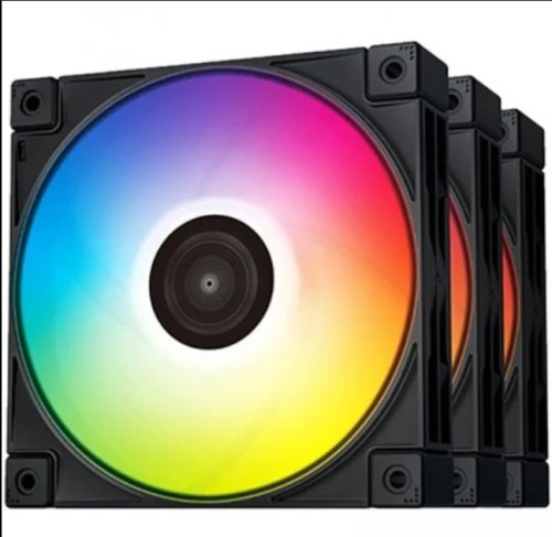 Ventoinha DeepCool FC120 RGB 120mm Preta (Pack 3)